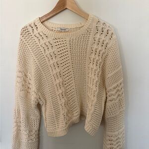 Madewell Cream Knit Sweater